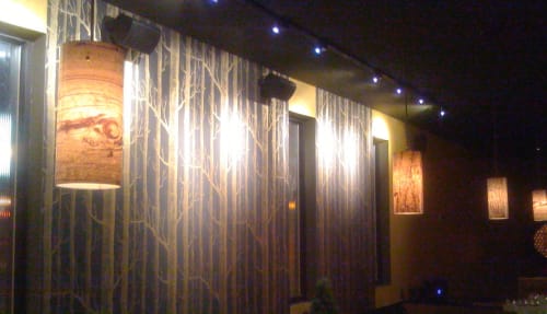 Log Lamp Pendants | Pendants by CP Lighting | juniper61 in Milwaukee