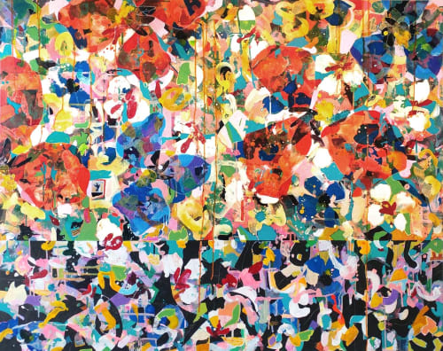 Frida 14 (60x48x1.5") | Paintings by Valerie Capewell