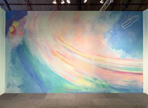 Dunn-Edwards Color of the Year // West Edge Design Fair | Murals by Caroline Geys | The Barker Hangar in Santa Monica