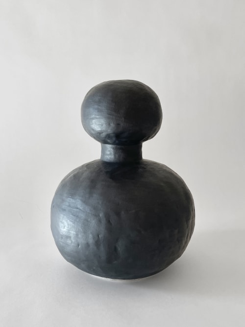 Jules Vase in Black | Vases & Vessels by Meg Morrison