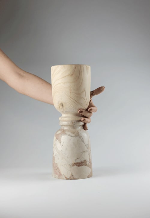 Itineranti - marmo+legno 05 | Vessels & Containers by gumdesign