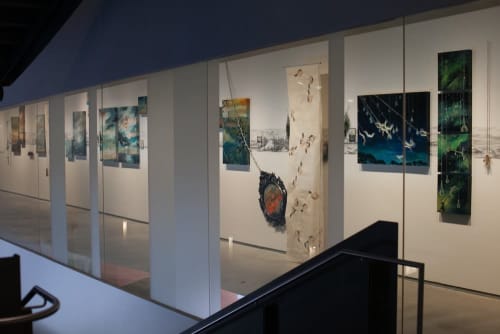 Leap of Faith Museum Installation | Paintings by Andrea Borsuk | Nevada Museum of Art in Reno