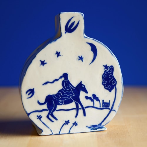 Countryside Garden Porcelain Vase | Vases & Vessels by Lydia Horne Ceramics