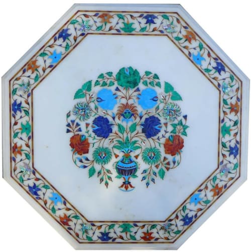 white marble table, coffee table, end table, tabletop | Tables by Innovative Home Decors