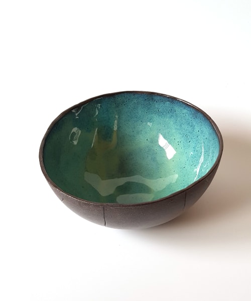Blue Pottery Ramen Bowl | Tableware by ShellyClayspot