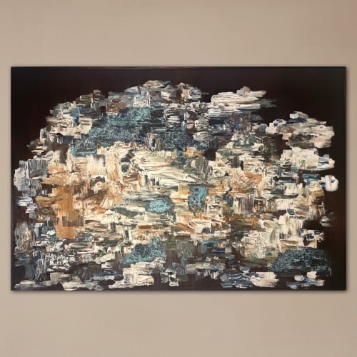 "hope in uncertainty" (sold) | Oil And Acrylic Painting in Paintings by VISCERAL HOME STUDIO