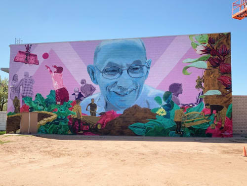 Building Community | Street Murals by Lindsey Millikan | Gustavo "Gus" L. Garcia District Park in Austin
