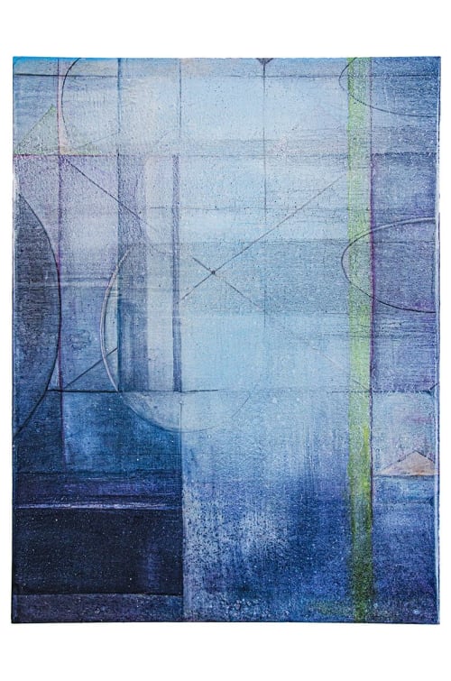 Catena 6, oil, graphite, gold on birch panel, 48”x36"x2.5" | Oil And Acrylic Painting in Paintings by Virginia Bradley Art