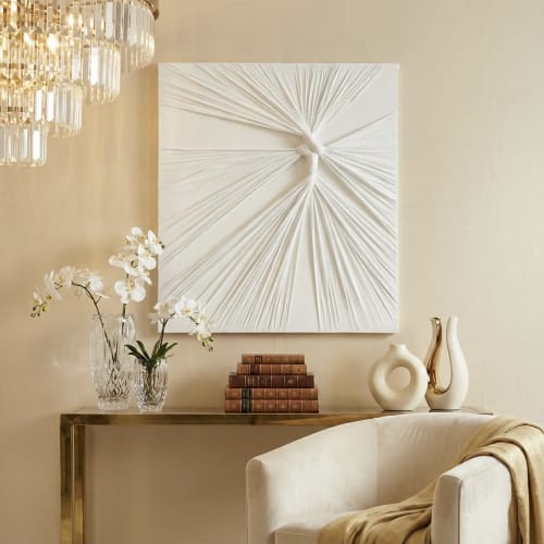 Contemporary 3D Wall Art ,Modern Fabric and Plaster Painting | Drawings by Sarmal Design