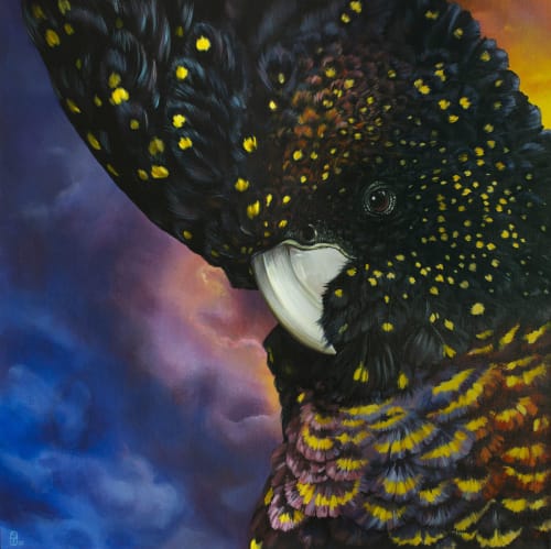 Future Bird | Oil And Acrylic Painting in Paintings by Sophy Tuttle