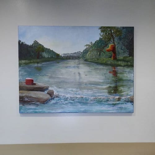 Fishing the Powhatan | Paintings by Mensah Bey | McDemmond Center for Applied Research in Norfolk