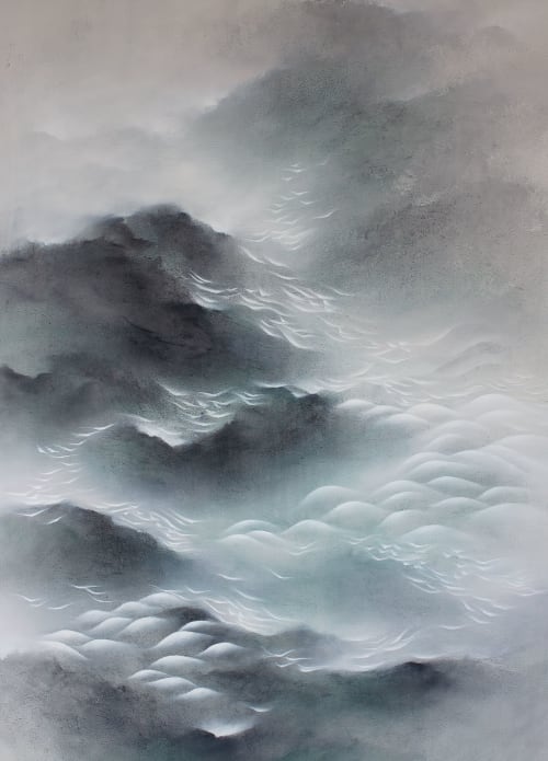 Stretching over the world | Oil And Acrylic Painting in Paintings by Francesca Borgo