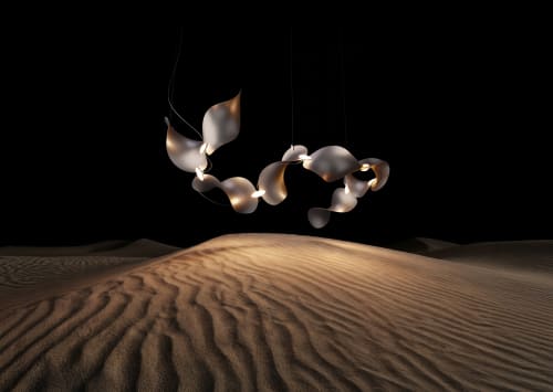 Dune 6 Curve Pendant Light | Chandeliers by MOSS Objects