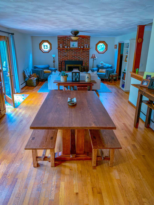 Craftsman dining table and benches | Tables by American Revolution Design
