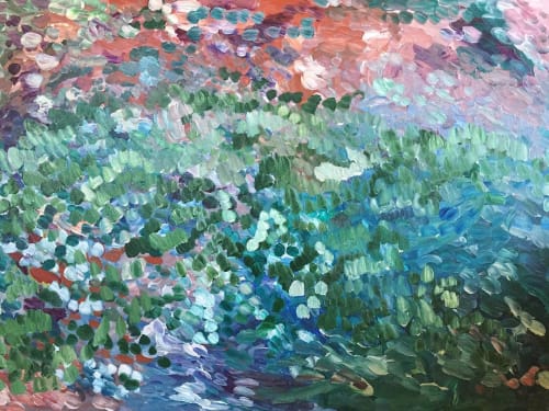 The Banjo and the Tree | Oil And Acrylic Painting in Paintings by Madeline Norton Art