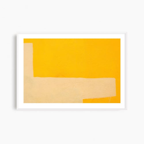 Minimalist geometric abstract, 'Yellow Wall' art photograph | Photography by PappasBland