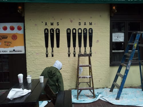 Mural for Amsterdam Ale House | Signage by Noble Signs | Amsterdam Ale House in New York