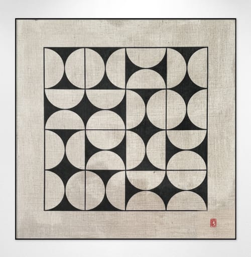 Mingle - 48x48 inches | Paintings by Chris Ronk
