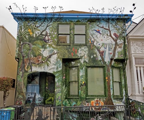 Jungle House | Street Murals by Lindsey Millikan