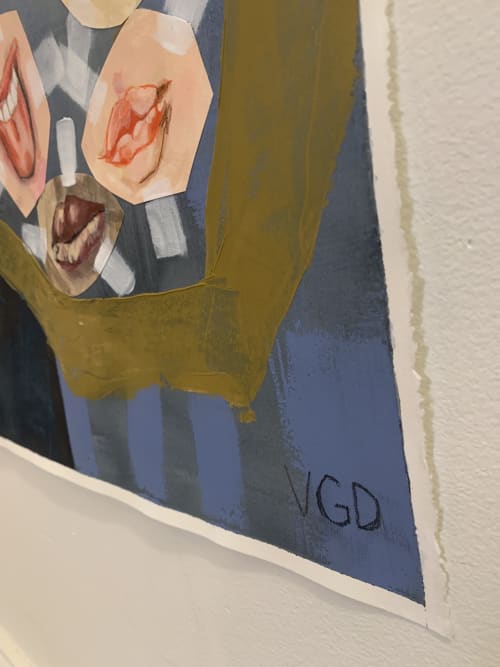 Full of lip | Oil And Acrylic Painting in Paintings by Vikki Drummond | Vikki Drummond Art in Victoria