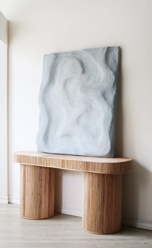 Concrete Plaster Art, Textured Sculptural Art | Wall Sculpture in Wall Hangings by Blank Space Studios