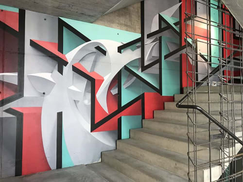 Stairway to Heaven | Murals by Peeta | Anda Venice Hostel in Mestre