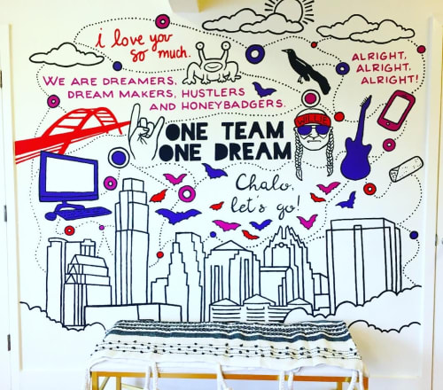 One Team One Dream mural | Murals by Avery Orendorf