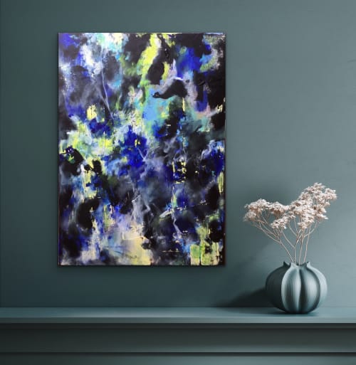 Black & Blue | Paintings by Viktoria Ganhao