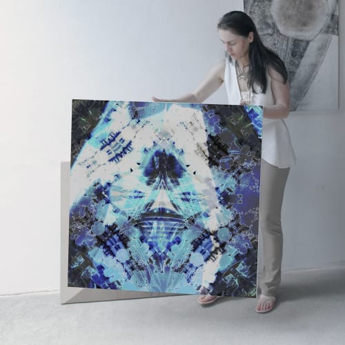 Prism 9507 blue | Art & Wall Decor by Petra Trimmel
