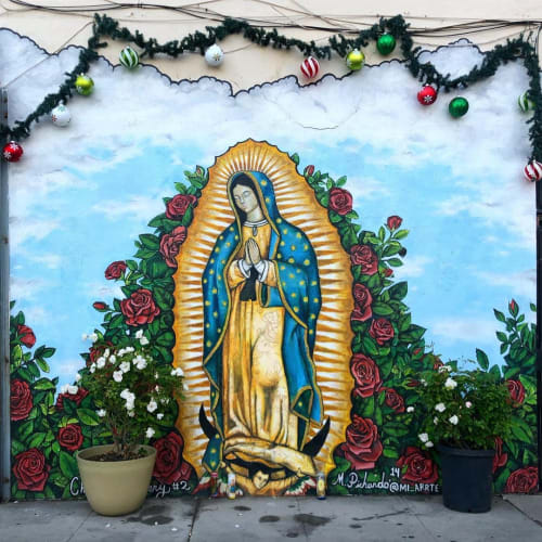 Virgen de Guadalupe mural | Street Murals by @mi_arrte