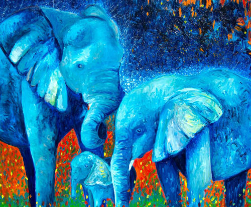 Safe | Oil And Acrylic Painting in Paintings by Chiara Magni