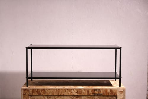 Mezzo Console Table | 2-tier in powdercoat | Tables by Laylo Studio
