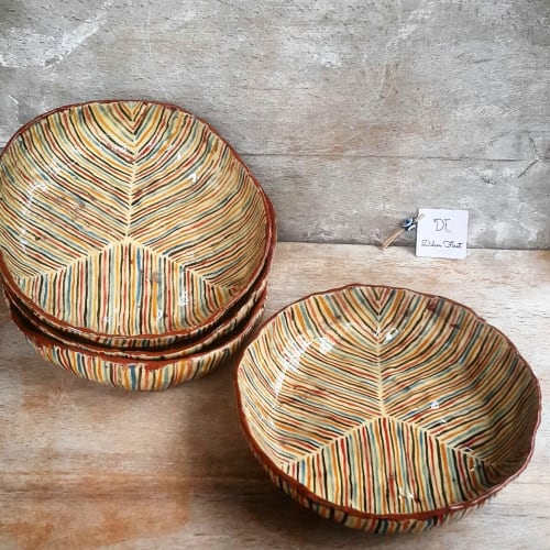 Hand painted bowls | Ceramic Plates by Didem Firat CERAMICS