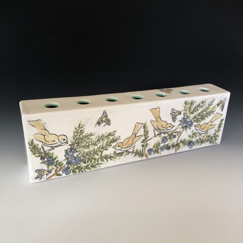 Vases & Flower Bricks | Planter in Vases & Vessels by Marla Benton