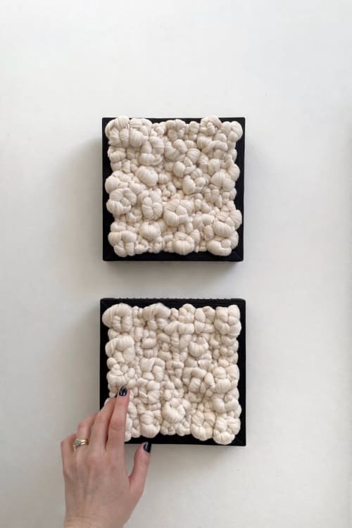 Woven wall art frame (Rock 004 & Rock 005) | Wall Hangings by Elle Collins