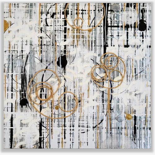 Urban Grid Number 24 | Oil And Acrylic Painting in Paintings by Kari Souders