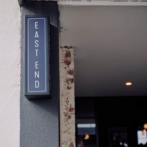East End Signage | Signage by Studio Mimi Moon | East End Wine Bar in Hawthorn East