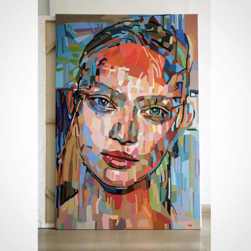 Hocus-Focus | Oil And Acrylic Painting in Paintings by Noemi Safir Artist | Restaurant - Lilli P. in München