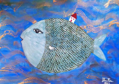 Wherever you go, your home is with you | Oil And Acrylic Painting in Paintings by Elena Parau