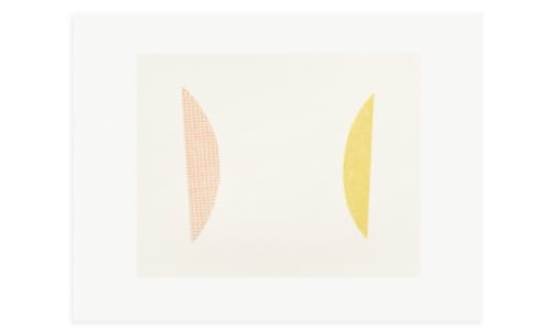 'Chatty Shapes' & 'Opening' original silkscreen prints | Paintings by Emma Lawrenson