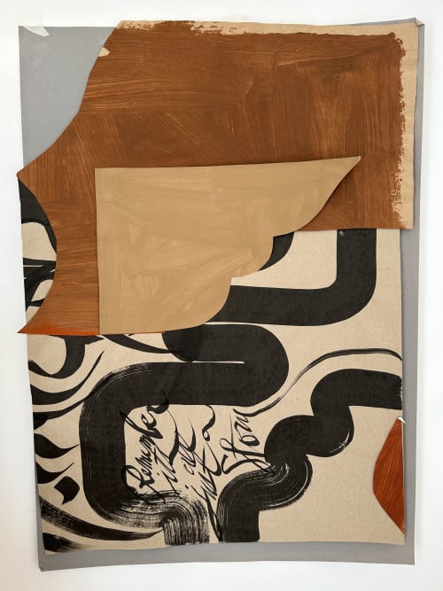 Remember, it's All Just a Story | Collage in Paintings by Cyrille Gulassa