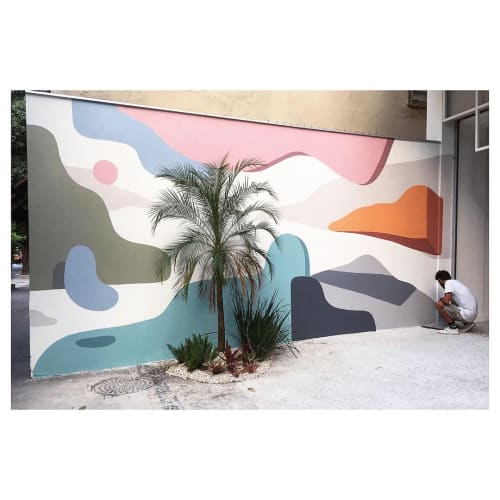 Painting in the street | Murals by Rafael Uzai