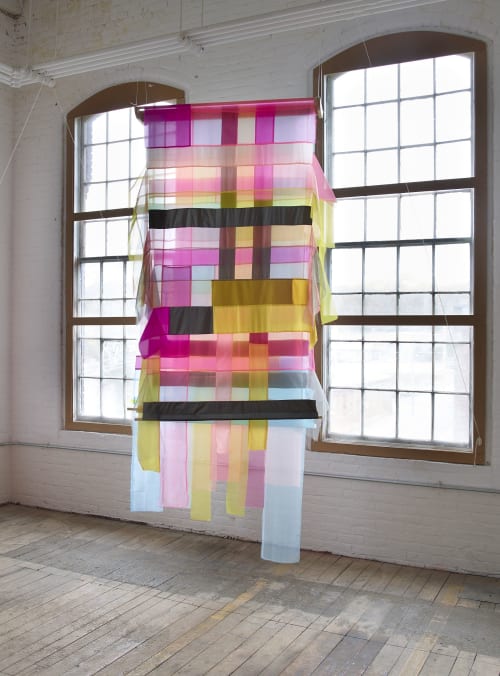 Panels 81+84+83+82 (2-sided) | Wall Hangings by Linda Kamille Schmidt | Readywipe Gallery in Holyoke