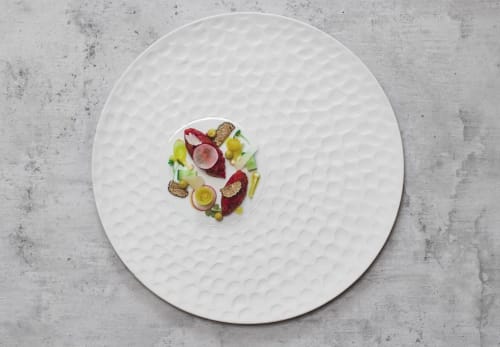 Texture plate Escamas - Set of 4 | Ceramic Plates by Mieke Cuppen