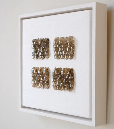 Colours of Seaweed No. 9 (linen) | Wall Hangings by Jasmine Linington