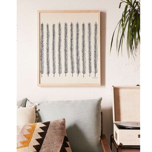 Feather | Framed Textile 18x24 | Tapestry in Wall Hangings by Little Korboose