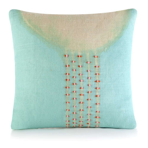 inyanga aqua | Pillow in Pillows by Charlie Sprout