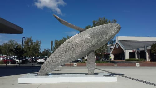 Breaching Whale | Public Sculptures by Mike Van Dam Art | Hayman Island in Whitsundays