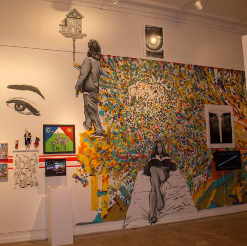 Mural at Corcoran School of the Arts and Design | Glasswork in Wall Treatments by Michael Pacheco | Corcoran School of the Arts & Design at GW in Washington