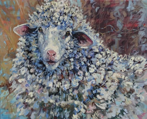 Wool Coat of Many Colors | Paintings by Sonja Caywood